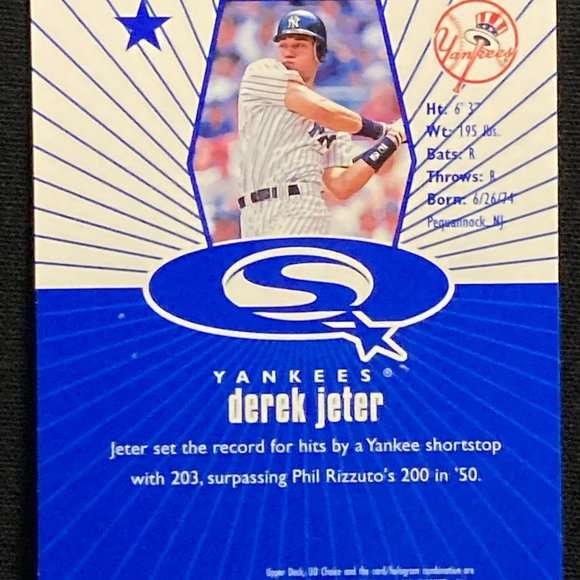 DEREK JETER 1991 UPPER DECK #SQ4 - Picture 2 of 2